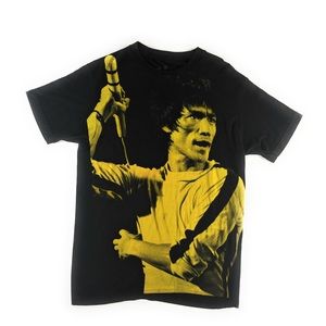 Bruce Lee Full Print Hype Black and Yellow shirt